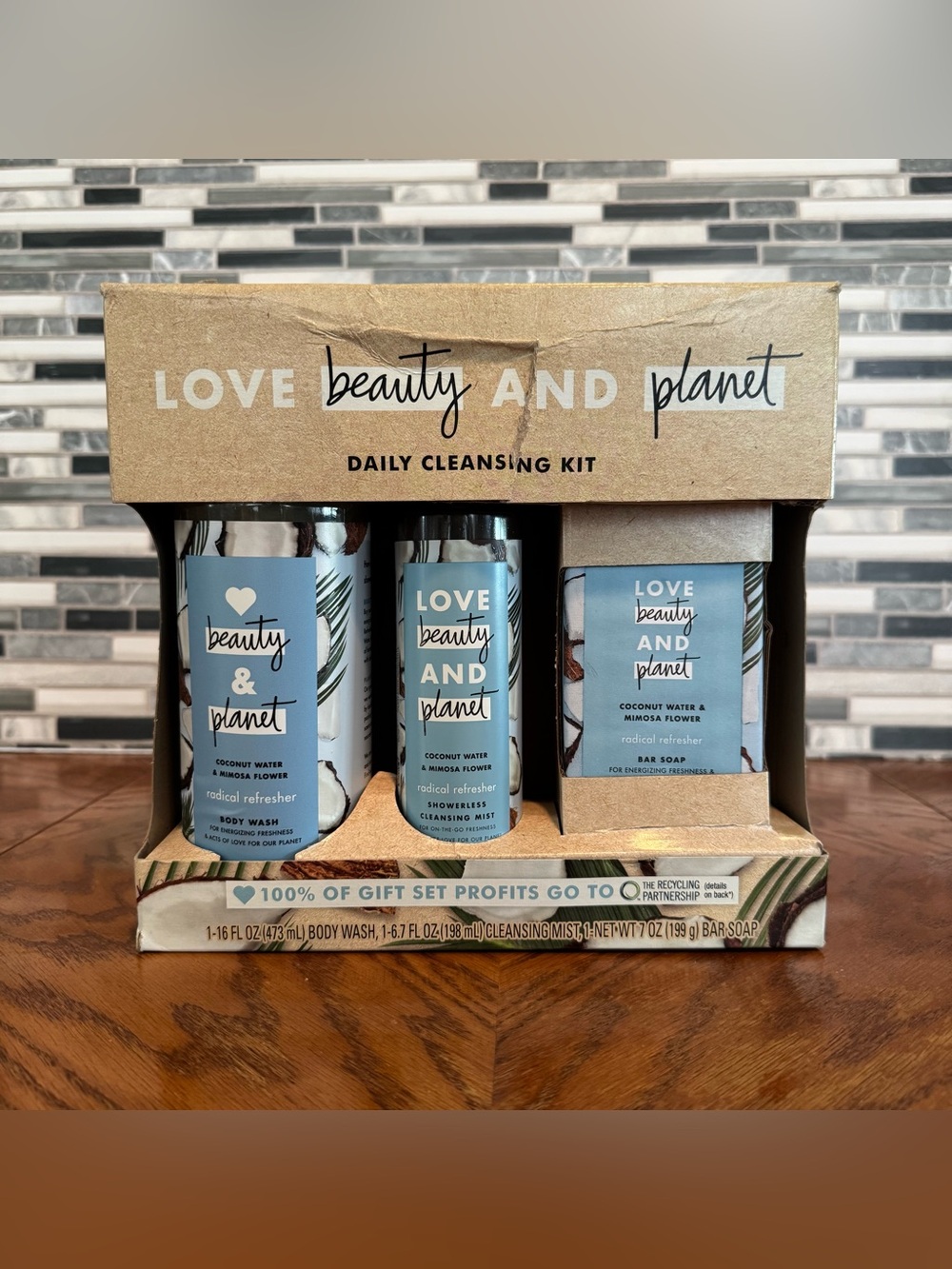 NIB Love Beauty and Planet Coconut Water & Mimosa Flower Kit